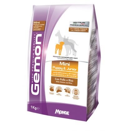 GEMON MINI PUPPY & JUNIOR Chicken & Rice