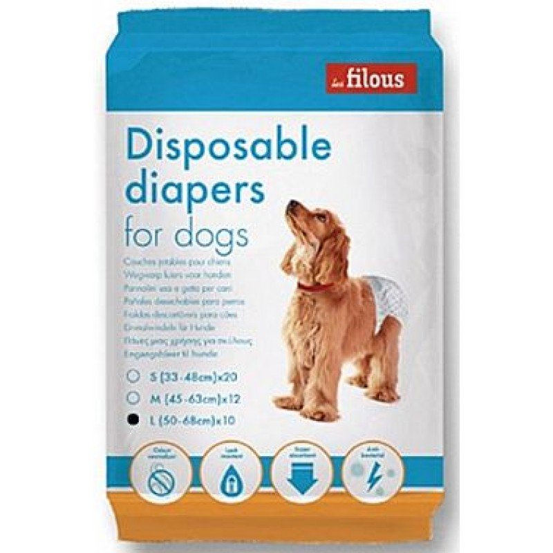 ΠΑΝΕΣ ΒΡΑΚΑΚΙΑ LES FILOUS LARGE (50-68cm 10τμχ)