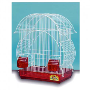 klouvotechniki στρογγυλό ΑΑ νέου τύπου κλουβί λευκό