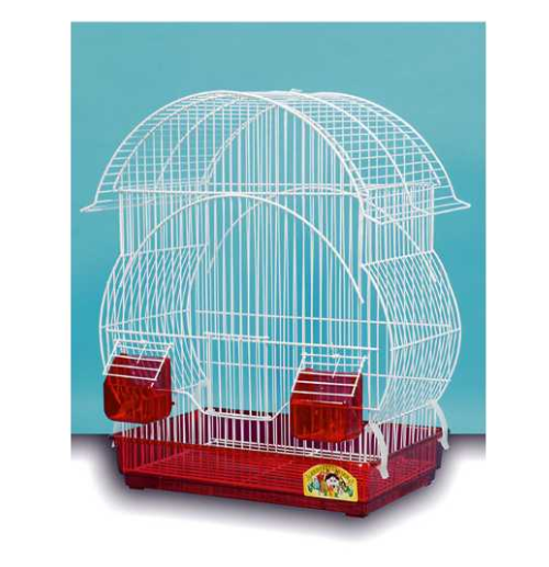 klouvotechniki στρογγυλό ΑΑ νέου τύπου κλουβί λευκό