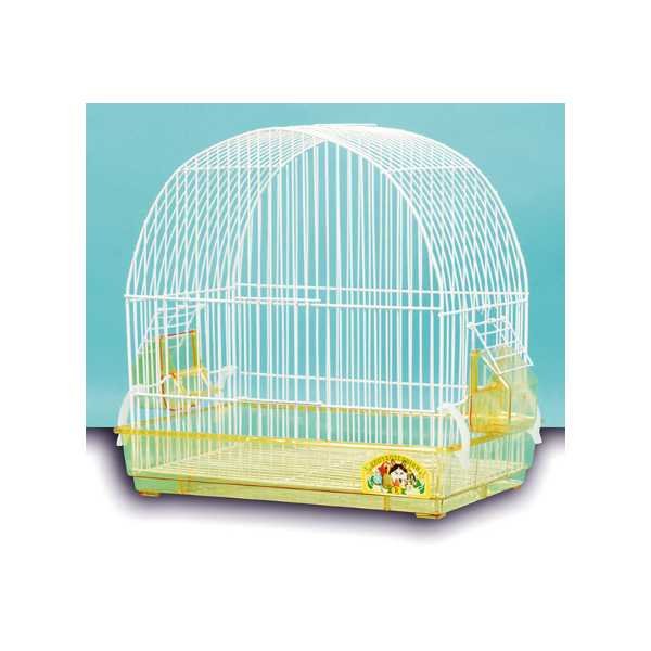 klouvotechniki στρογγυλό νέου τύπου κλουβί λευκό