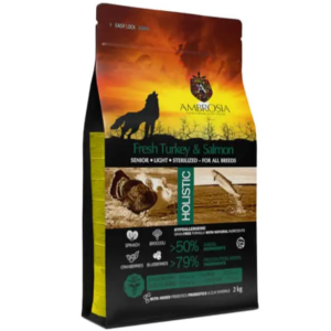 AMBROSIA Senior, Light, Sterilized Fresh Turkey & Salmon Grain-Free