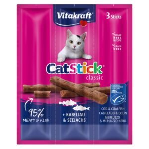 VITAKRAFT Cat Stick Mini-Μπακαλιάρος και Γάδος