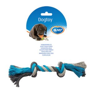 DUVO Knotted Cotton Rope Μπλε