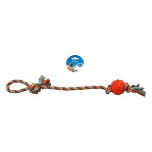 DUVO Knotted Cotton Pendulum Rubber Ball 60cm