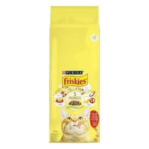 PURINA FRISKIES Adult με Βοδινό, Κοτόπουλο & Λαχανικά