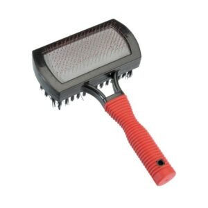 CAMON Plastic Double Slicker Brush with "Soft Grip" Handle