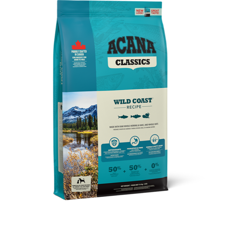 NS ACANA Classics Dog Wild Coast Front Right 11.4kg