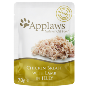 APPLAWS Φακελάκι Adult Κοτόπουλο & Αρνί σε Ζελέ 70gr