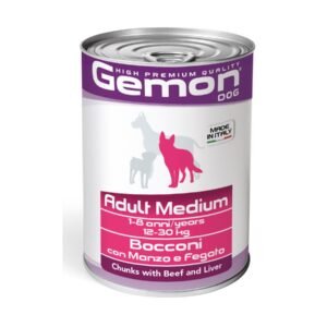GEMON Adult Medium Mπουκιές Μοσχάρι & Συκώτι