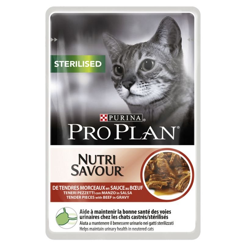 proplan sterilised 85gr beef