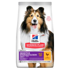 HILL'S Science Plan Adult Sensitive Stomach & Skin Medium με Κοτόπουλο