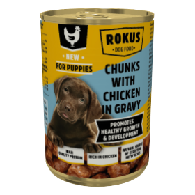 ROKUS για Κουτάβια με Κοτόπουλο