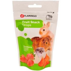 FLAMINGO Fruit Snack Drops με Φράουλα