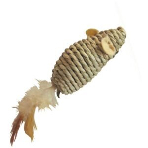 GLORIA Seagrass Mouse with Feathers