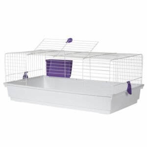 VOLTREGA Κλουβί Κουνελιού Λευκό 100x55x39cm