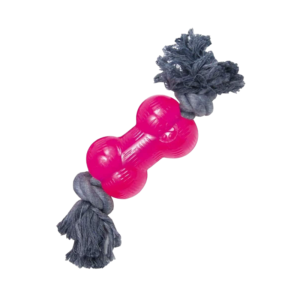 GLORIA TPR Bone with Rope Ροζ