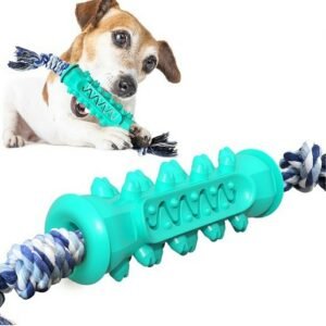 PET INTEREST Soft Jagged Pet Tooth Toy with Rope