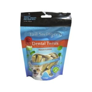 PET INTEREST Dental Twists Peach Small Dog