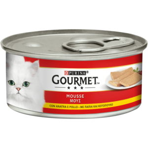 PURINA GOURMET Mousse με Πάπια και Κοτόπουλο 195gr