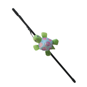 GLORIA Cat Teaser with Soft Toy Turtle