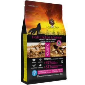 AMBROSIA Junior & Growth Large Breed Fresh Chicken & Salmon Grain-Free