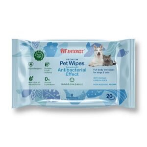 PET INTEREST Biodegradable Pet Wipes Antibacterial Effect