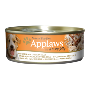 APPLAWS Dog Κοτόπουλο & Πάπια σε Ζελέ 156gr